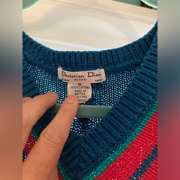 1980s Christian Dior actifs sweater vest - Picture 4 of 5
